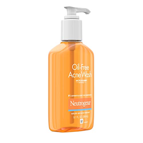 Neutrogena Oil-Free Facial Cleanser with Salicylic Acid for Acne-Prone Skin, 9.1 fl. oz
