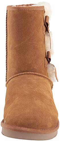 Koolaburra by UGG Women's Victoria Short Fashion Boot, Chestnut, 07 M US