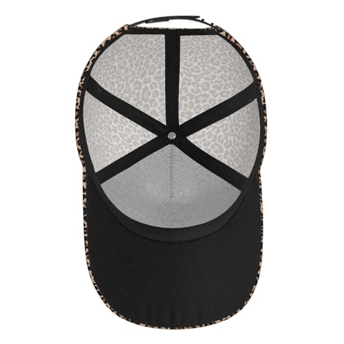 Vosery Baseball Cap Women Men- Brown Leopard Print A Adjustable for Baseball Hat Women and Men