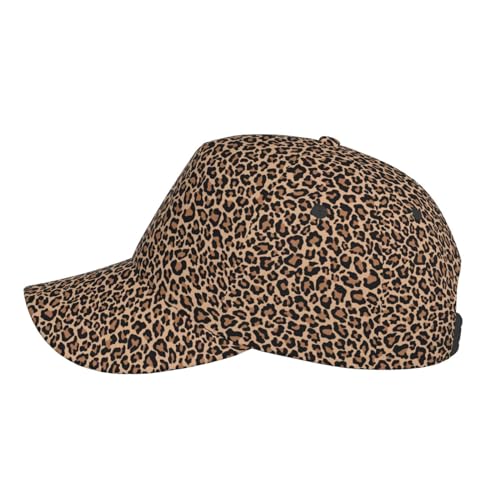 Vosery Baseball Cap Women Men- Brown Leopard Print A Adjustable for Baseball Hat Women and Men