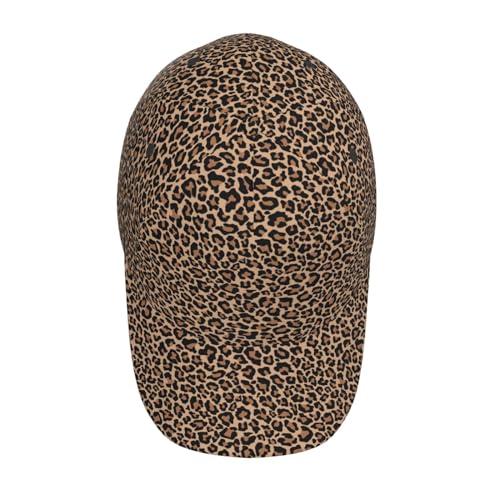 Vosery Baseball Cap Women Men- Brown Leopard Print A Adjustable for Baseball Hat Women and Men