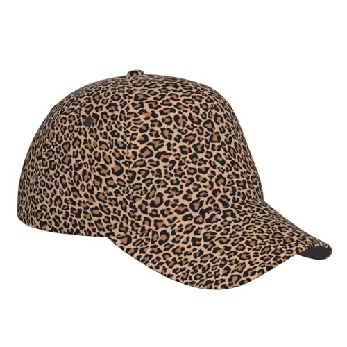 Vosery Baseball Cap Women Men- Brown Leopard Print A Adjustable for Baseball Hat Women and Men