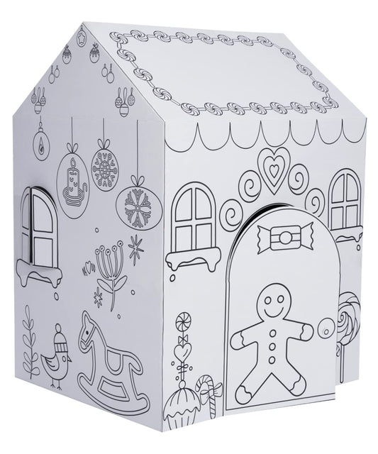 ColorJo “Christmas Wonderland” Color Your Own Playhouse - Spread The Joy and Wonder of Christmas by Your Creativity and Imagination. Best Kids Art & Craft for Holiday Season, Perfect Coloring Toy 3+