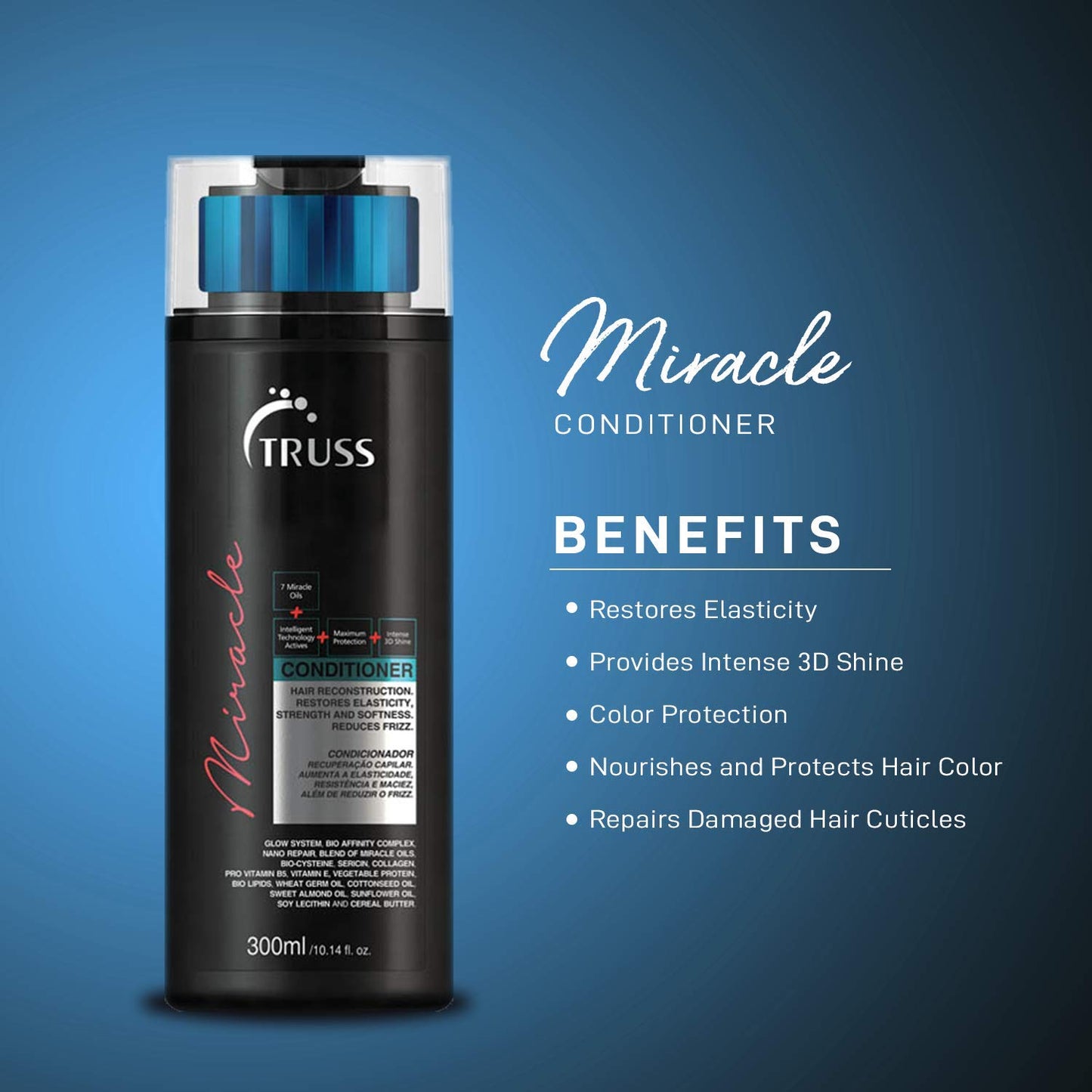 TRUSS Miracle Shampoo and Conditioner Set Bundle