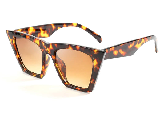 FEISEDY Vintage Square Cat Eye Sunglasses Women Trendy Retro Cateye Sunglasses B2473