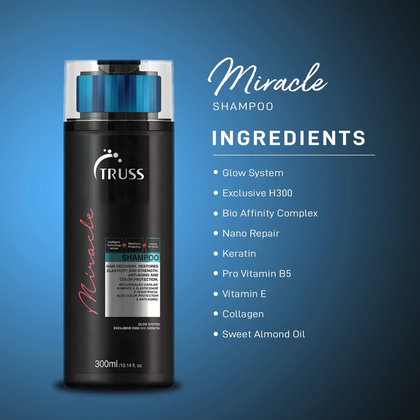 TRUSS Miracle Shampoo and Conditioner Set Bundle