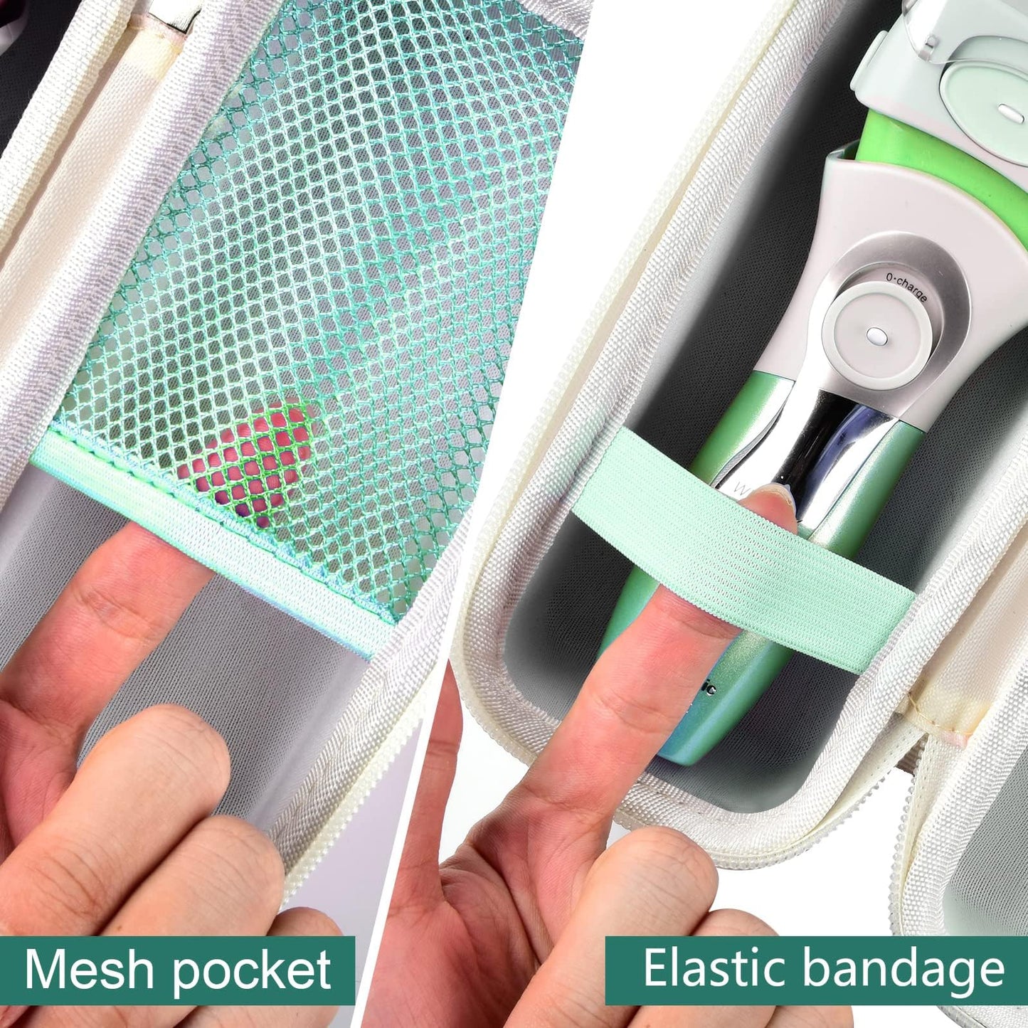 Case Compatible with Panasonic ES2207P/ ES2216PC/ ES2291D Electric Shaver for Women Cordless 3 Blade Razor Pop-Up Trimmer Close Curves. Ladies Shave Razors Holder Fits for Charger -Green (Box Only)