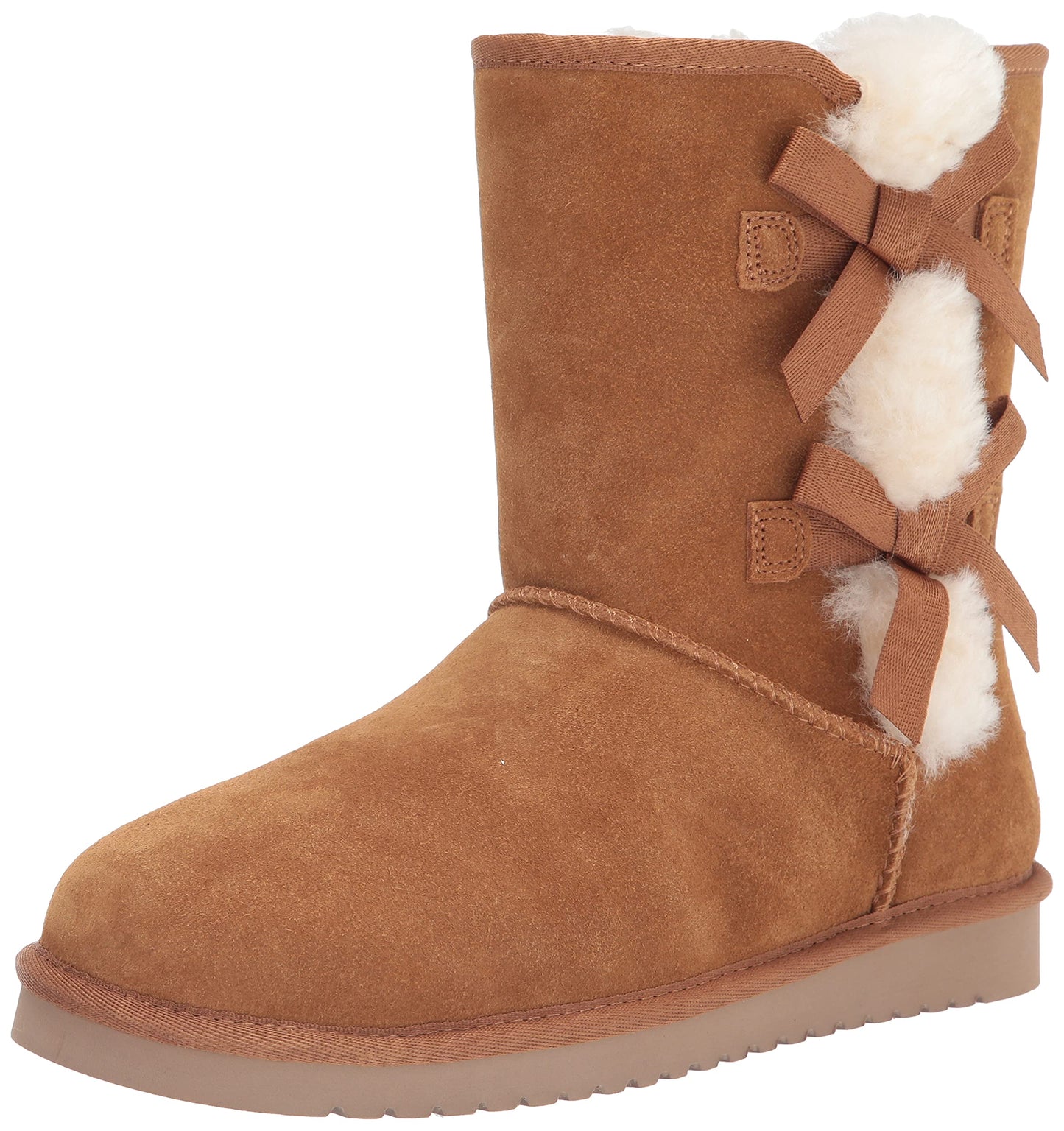Koolaburra by UGG Women's Victoria Short Fashion Boot, Chestnut, 07 M US