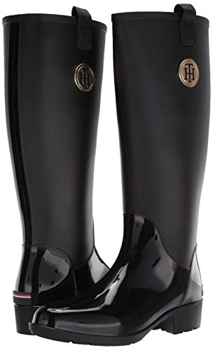 Tommy Hilfiger Women's Karissa 2 Rain Boot, Black, 7