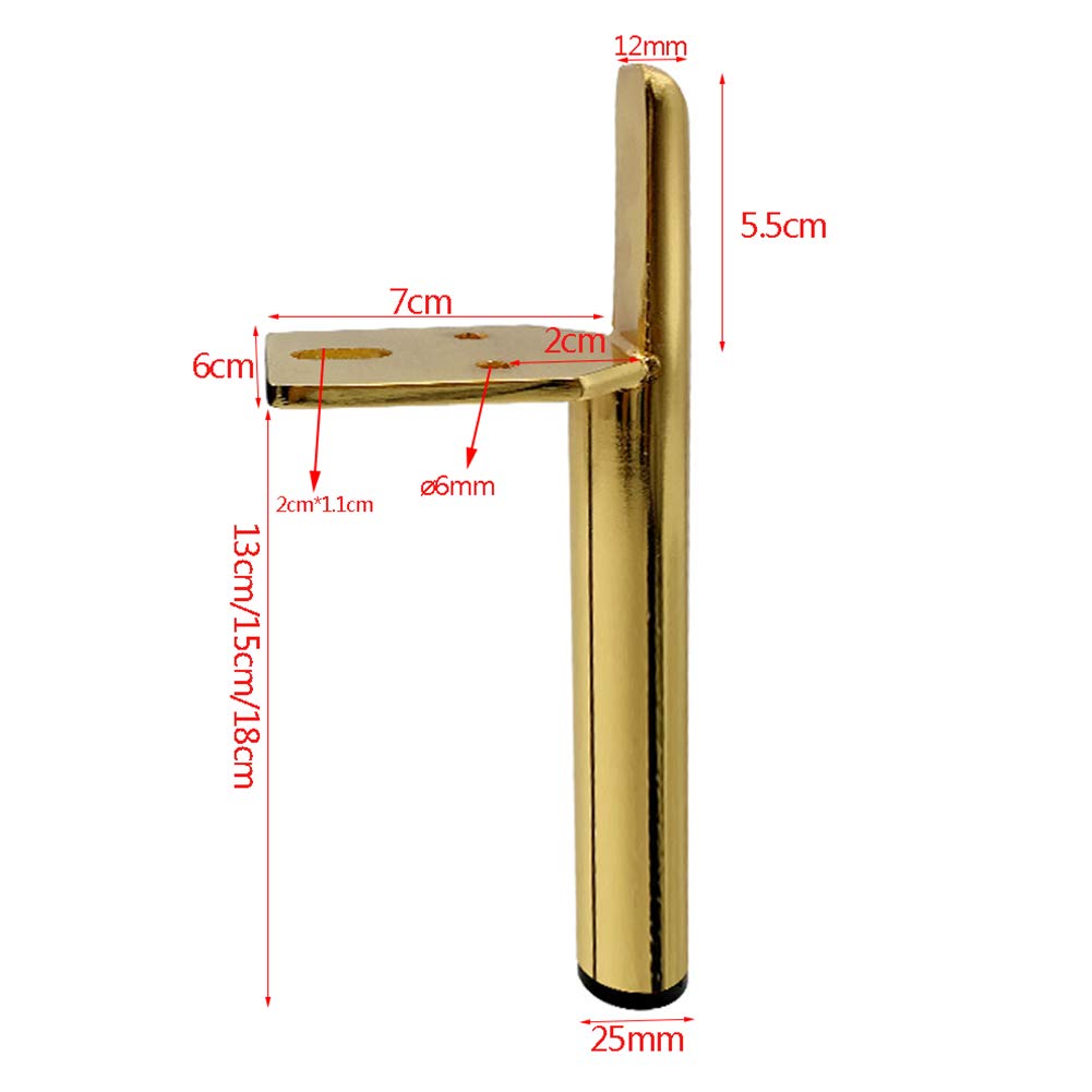 Metal Furniture Legs, Modern Style Coffee Table Sofa Feet Kitchen Table Legs Bathroom Cabinet Cupboard Feet, DIY Furniture Hardware Replacement Parts, 4Pcs