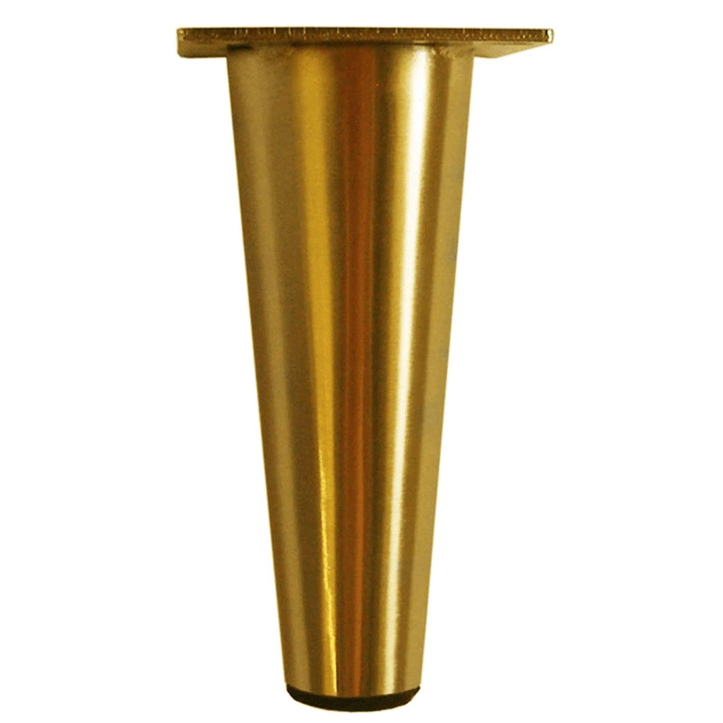 FENGFU Gold Furniture Legs - 6.5" Metal Sofa Legs Heavy Duty Round Cabinet Feet - Verified Lab Test Supports + 2000 pounds - 4 Piece Set