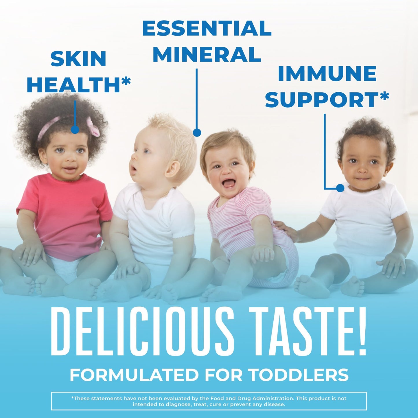 USDA Organic Toddler Liquid Zinc Drops by MaryRuth's | Zinc Sulfate | Immune Support Supplement| Skin Health | Vegan | Formulated for Ages 1-3 | Delicious Berry Flavor | 1 Month Supply | 2 Fl Oz