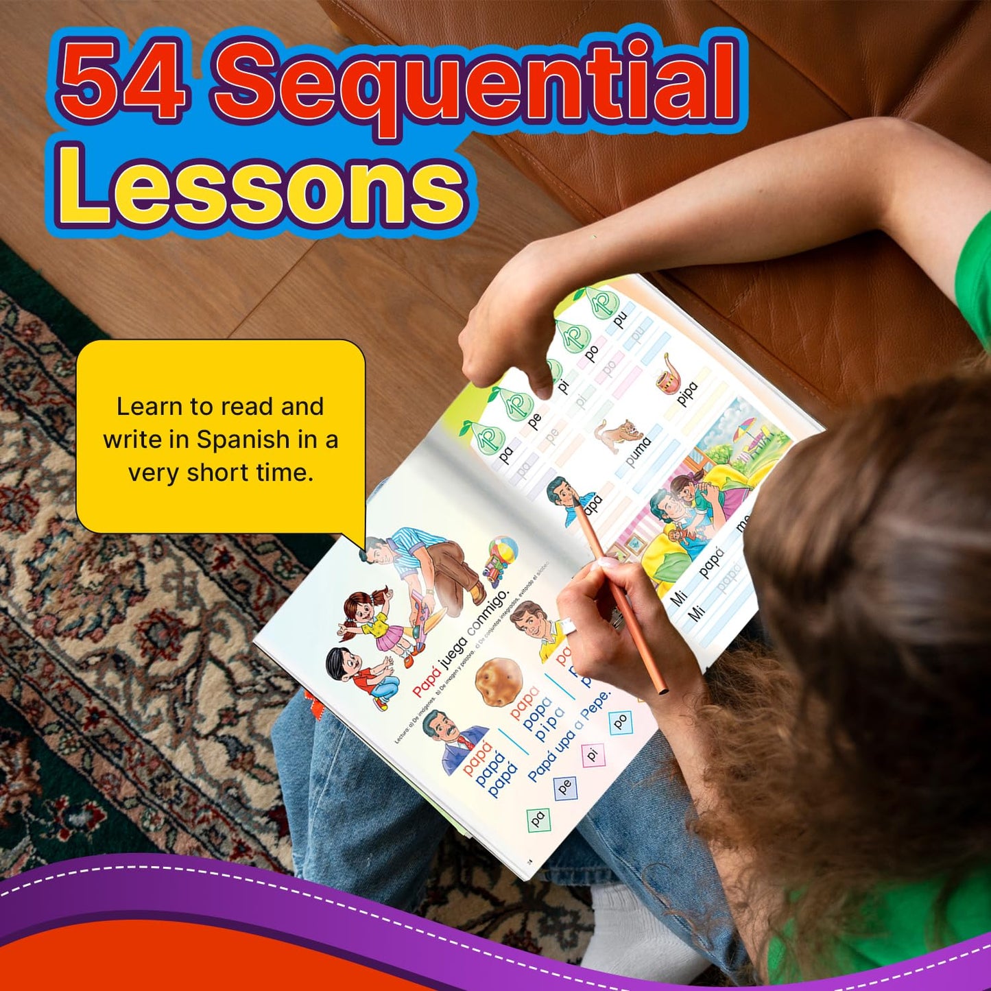 Coquito de Oro - Spanish workbook for kids - Learn Spanish book for kids - Libro para aprender a leer en español - Leer y escribir en Español