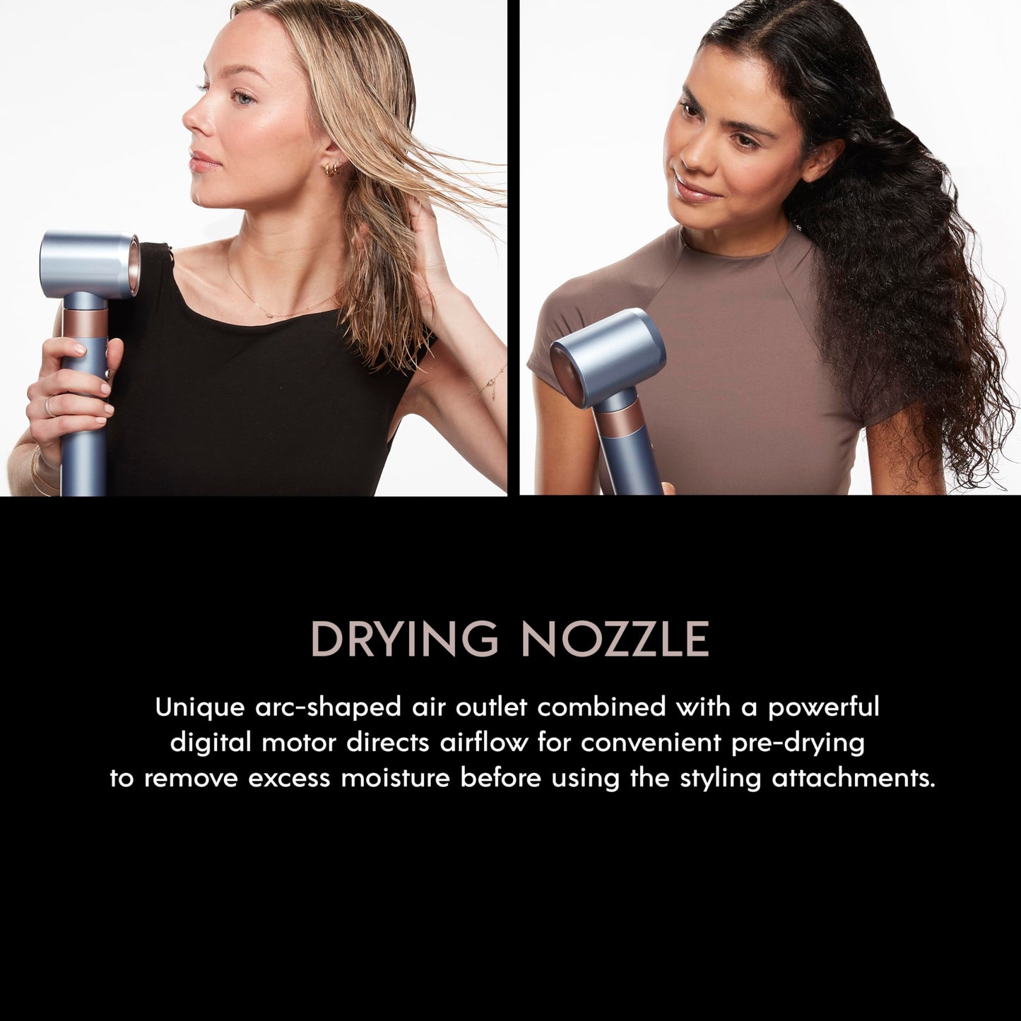 INFINITIPRO by CONAIR DigitalAIRE Multi-Styler | Air Styling System for Curls, Waves, Blowouts & Volume | 4 Attachments to Personalize Your Look Plus Storage Bag | Light Blue