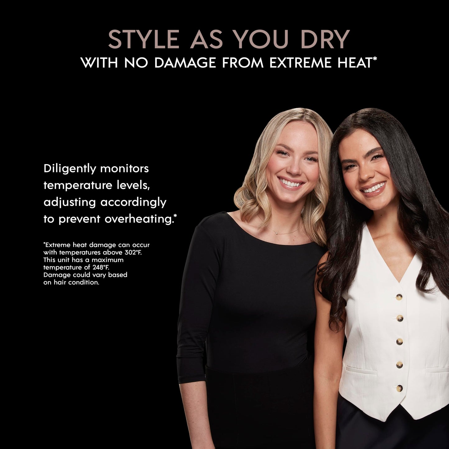 INFINITIPRO by CONAIR DigitalAIRE Multi-Styler | Air Styling System for Curls, Waves, Blowouts & Volume | 4 Attachments to Personalize Your Look Plus Storage Bag | Light Blue