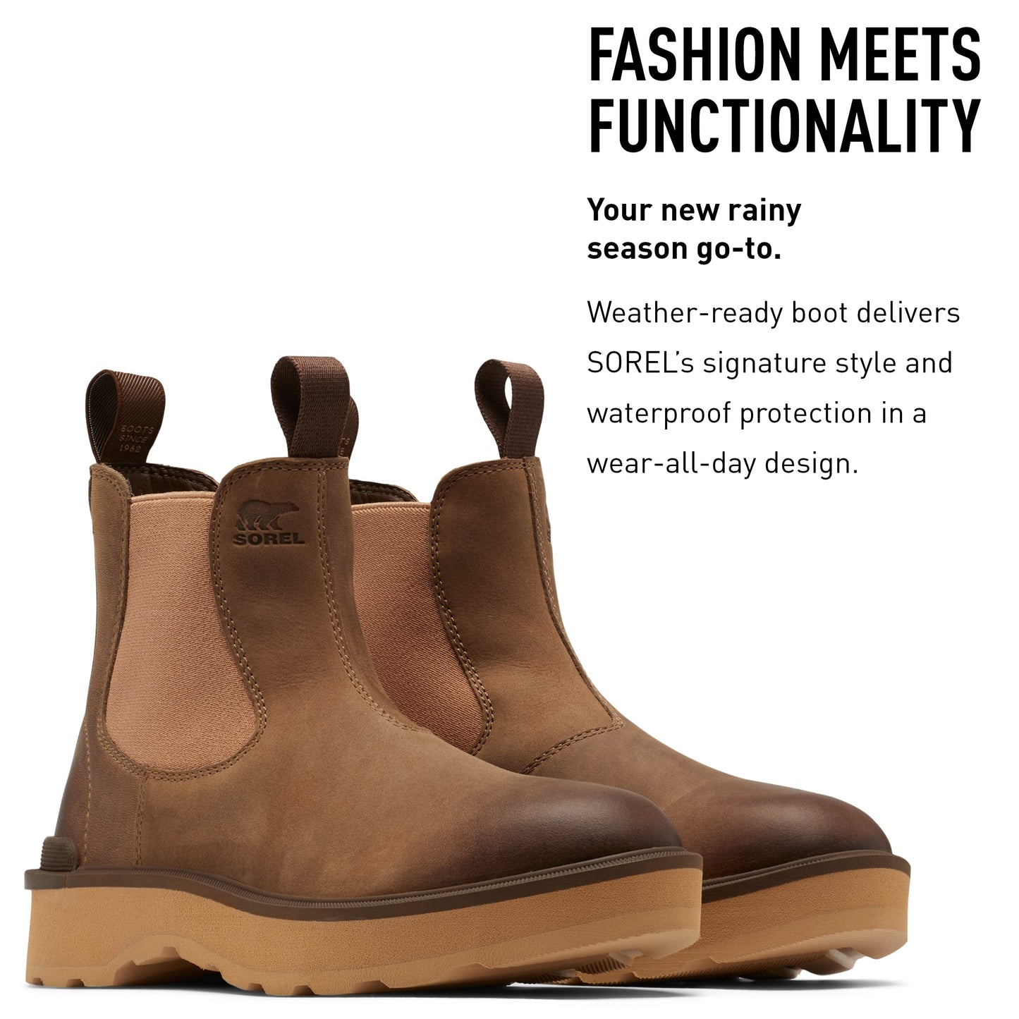 Sorel Women's Hi-Line Chelsea Boot - Umber, Tawny Buff - Size 8.5
